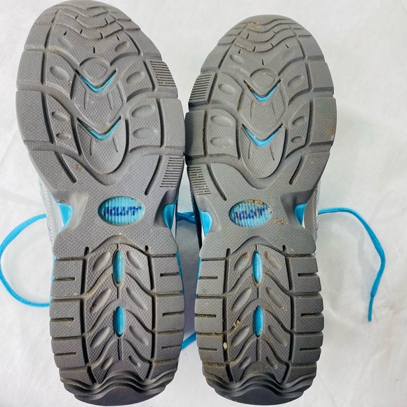 Skechers Shape-Up White Blue Athletic Shoes - Picture 10 of 11